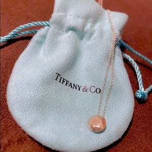 2 carat faceted pendant in sterling silver. On a 16" chain.